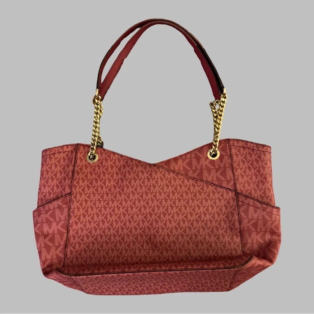 MICHAEL KORS Jet Set Large Red Shoulder Bag - Picture 2 of 14